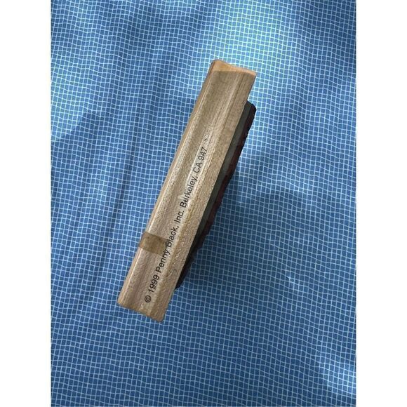 Vintage Rubber Floral Heart Stamp - Picture 2 of 5